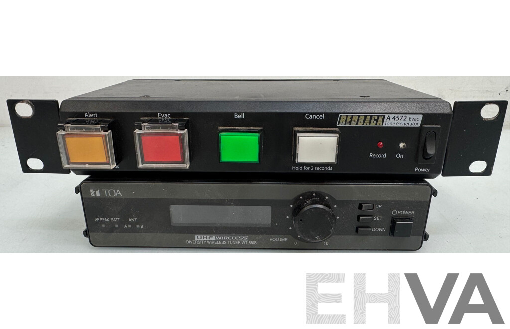TOA Wireless Tuner & Redback Alert/Evac Tone Generator