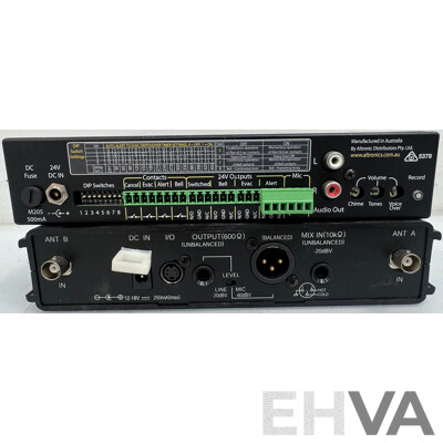 TOA Wireless Tuner & Redback Alert/Evac Tone Generator
