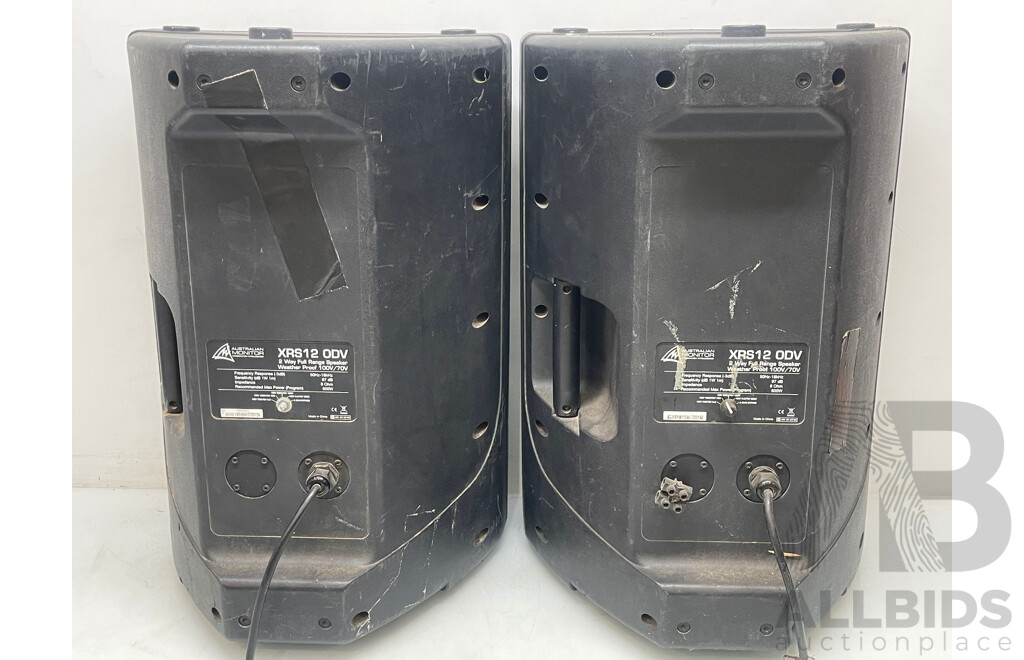 Australian Monitor 2 Way Full Range Speakers - Set of 2