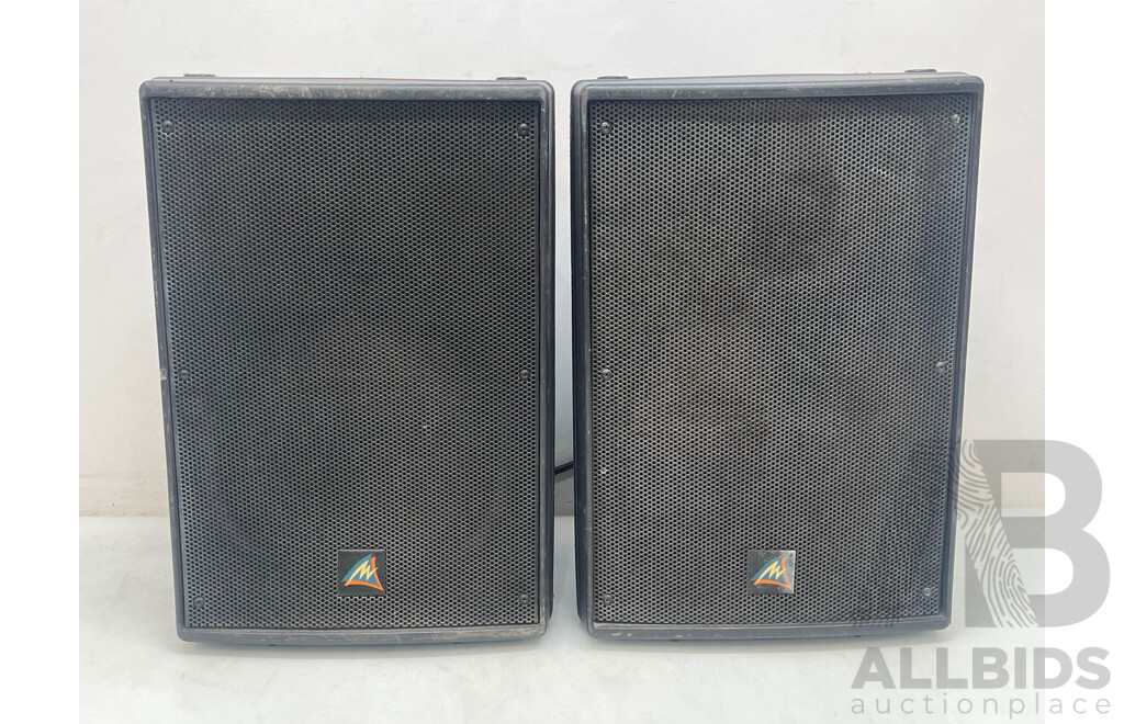 Australian Monitor 2 Way Full Range Speakers - Set of 2