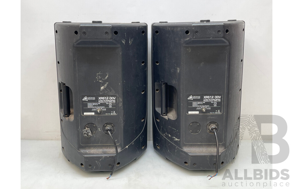 Australian Monitor 2 Way Full Range Speakers - Set of 2