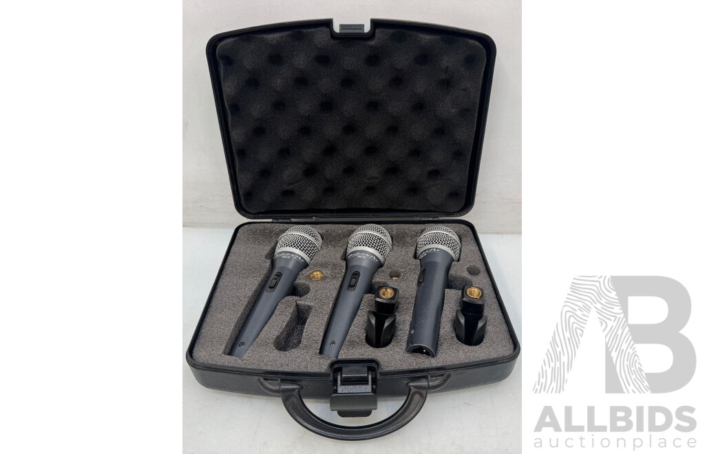 Wharfedale Pro Dynamic Microphones - Set of 3