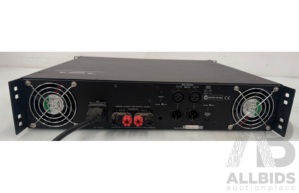 Australian Monitor Dual-channel Professional Audio Power Amplifier