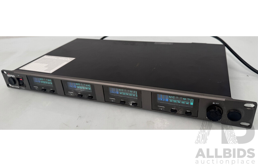 Mipro UHF Analog Wideband Quad-Channel Receiver