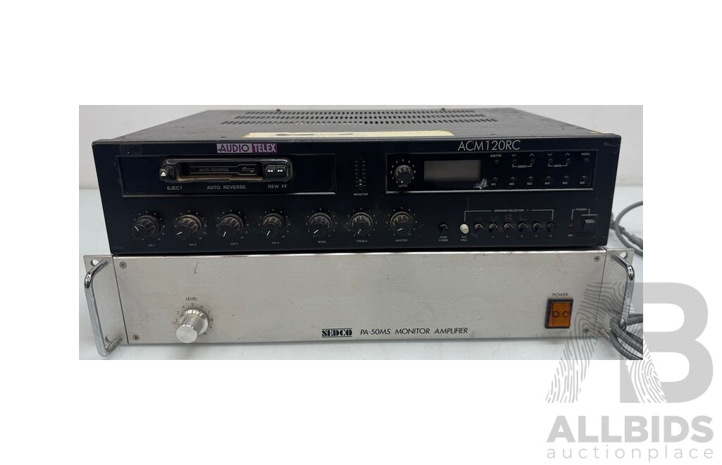 Audio Telex Receiver, Cassette Amplifier and Sedco Monitor Amplifier