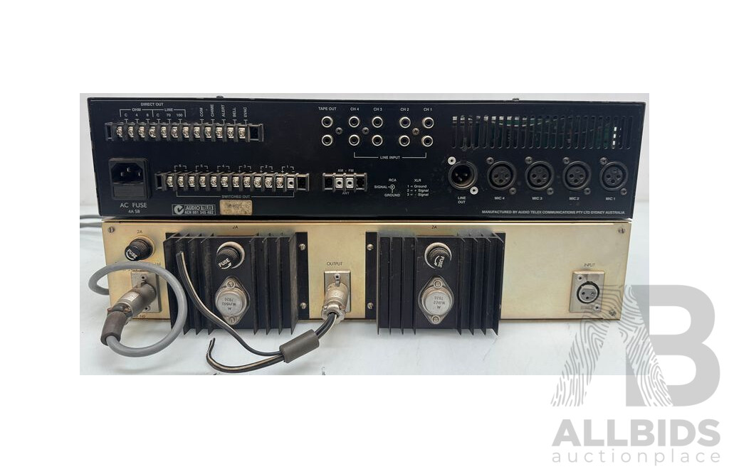 Audio Telex Receiver, Cassette Amplifier and Sedco Monitor Amplifier