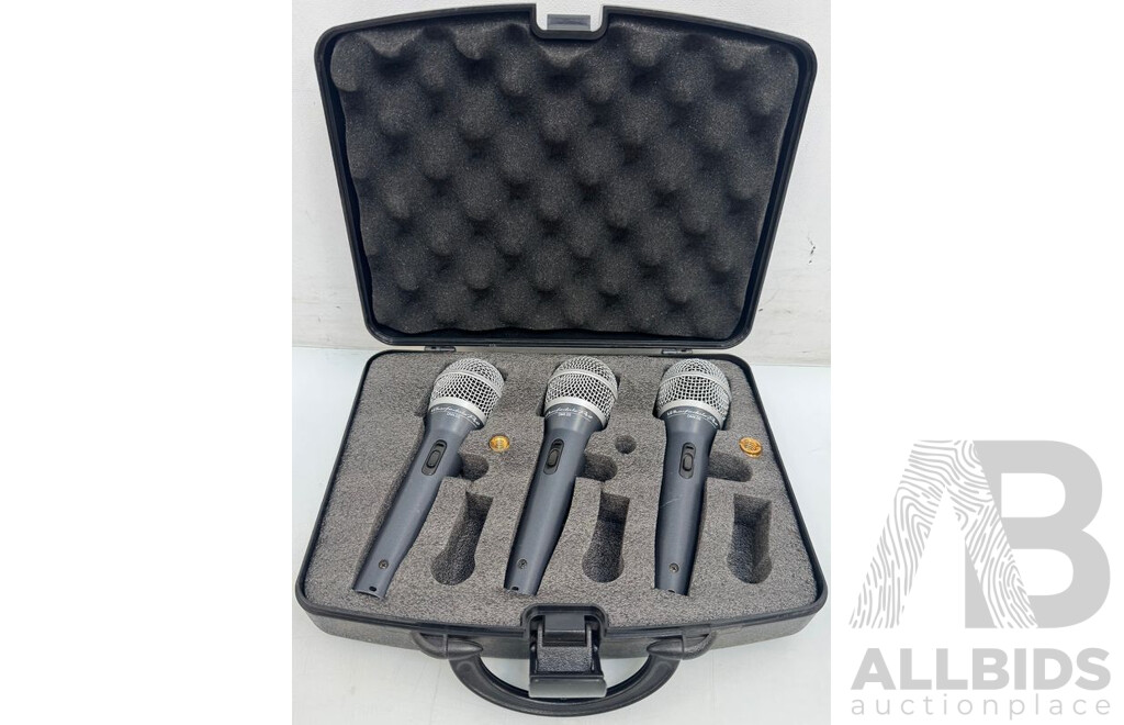 Wharfedale Pro Dynamic Microphones - Lot of 3