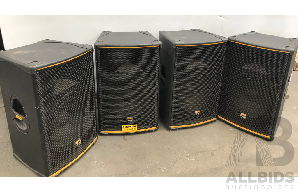 Tapco 69 Series 2-Way Loudspeakers - Lot of 4