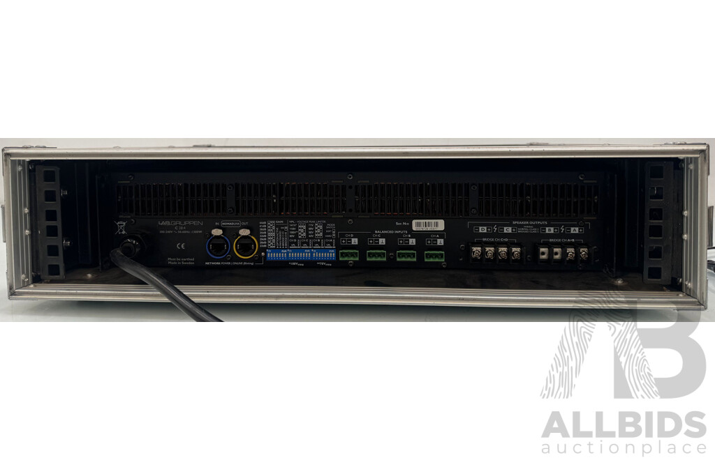 Lab Gruppen C Series Mid-Power Four-Channel Amplifier in Road Case