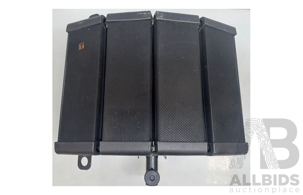 TOA Compact Array Speakers with Speaker Stand Brackets - Lot of 2