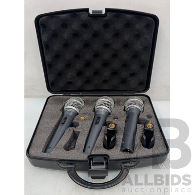 Wharfedale Pro Dynamic Microphones - Set of 3