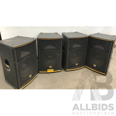 Tapco 69 Series 2-Way Loudspeakers - Lot of 4