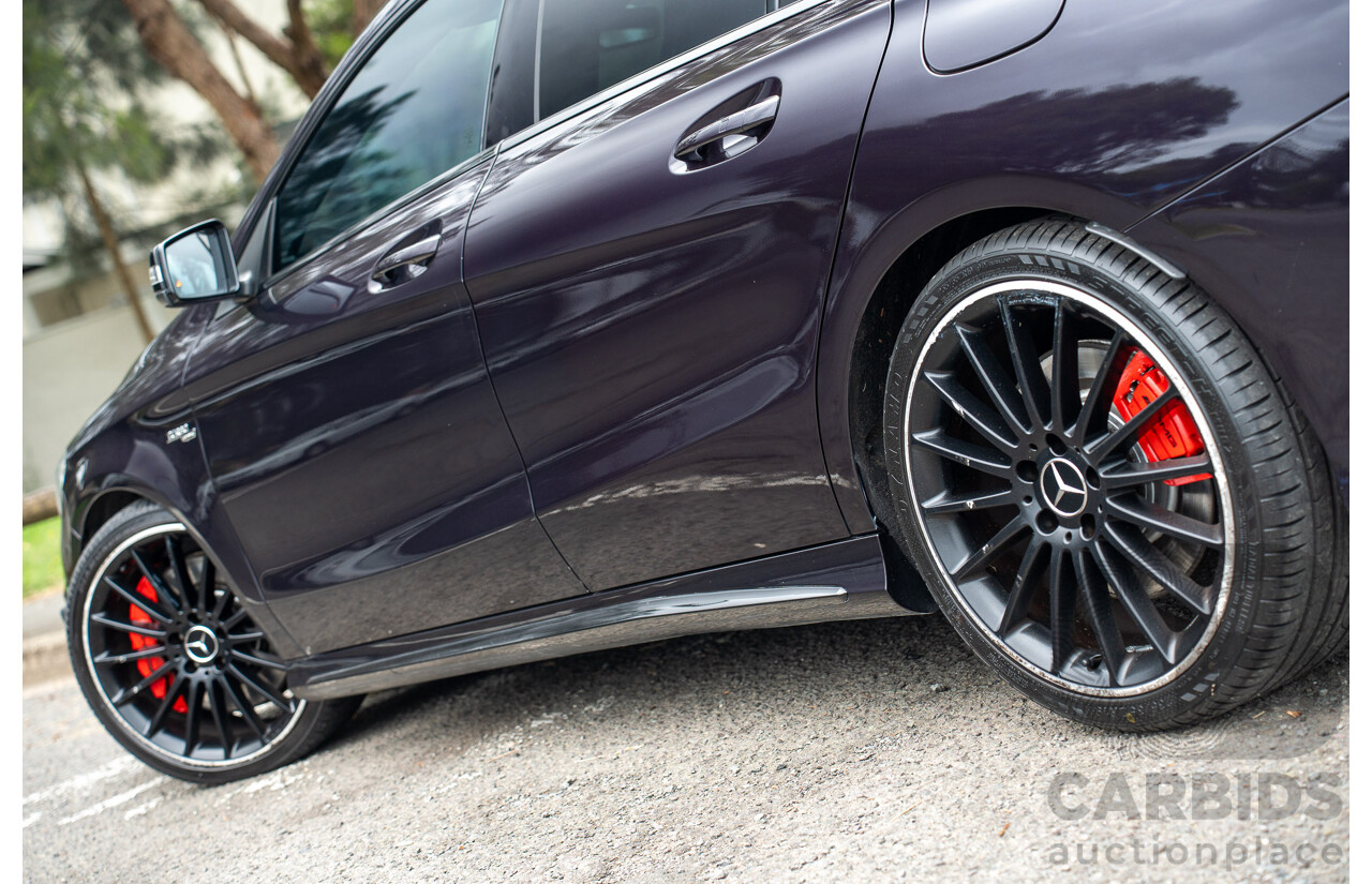 05/2015 Mercedes Benz CLA 45 AMG 4matic (AWD) Shooting Brake 117 MY15 Northern Lights Violet Metallic Turbo 2.0L