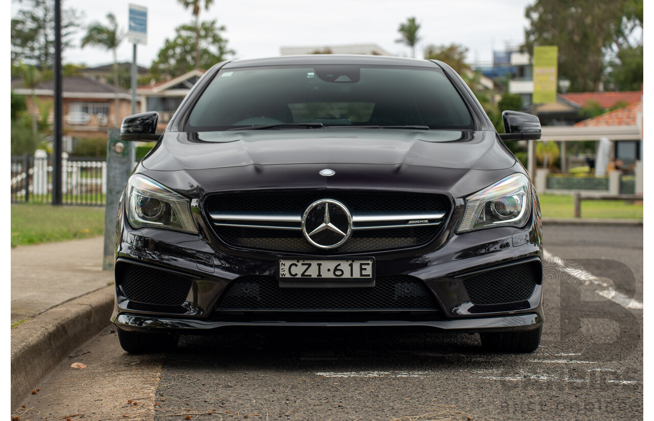 05/2015 Mercedes Benz CLA 45 AMG 4matic (AWD) Shooting Brake 117 MY15 Northern Lights Violet Metallic Turbo 2.0L