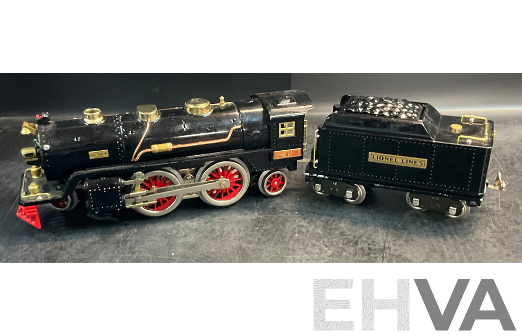 LIONEL No.1-390-E ''Standard '' BILD-A-LOCO Train Engine with Tender