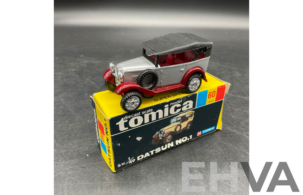 TOMICA Black Box Retired No.60 DATSUN NO.1 Diecast Car 1/49 - Made in Japan