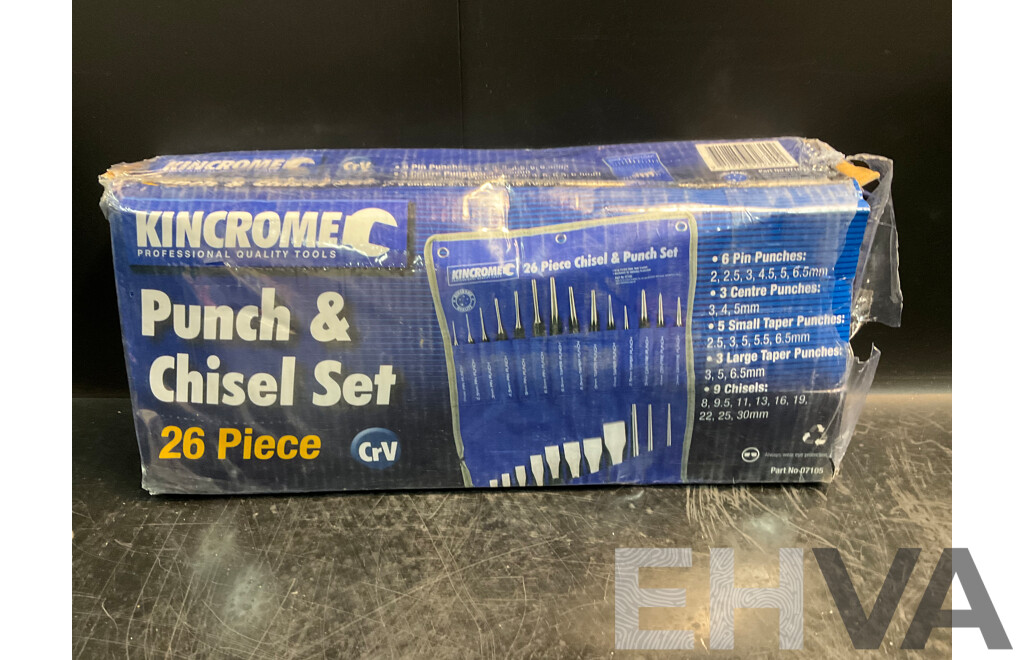 Kincrome 26 Piece Punch and Chisel Set