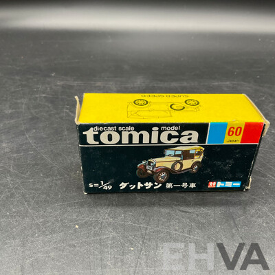 TOMICA Black Box Retired No.60 DATSUN NO.1 Diecast Car 1/49 - Made in Japan
