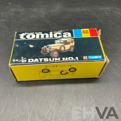 TOMICA Black Box Retired No.60 DATSUN NO.1 Diecast Car 1/49 - Made in Japan