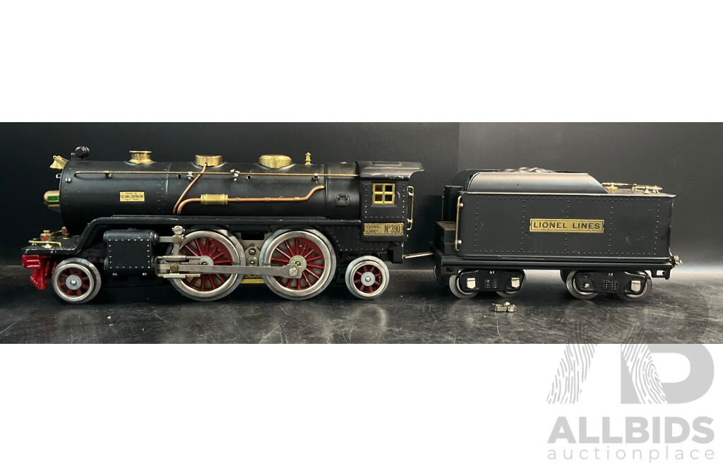 LIONEL Standard No.390 BILD-A-LOCO Train Engine with Tender