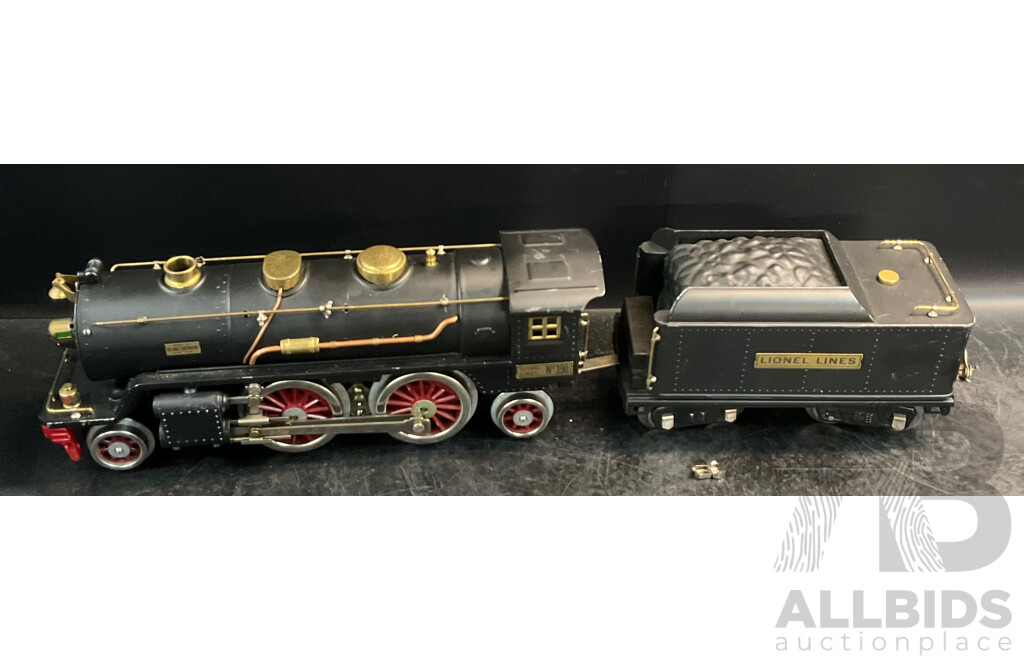 LIONEL Standard No.390 BILD-A-LOCO Train Engine with Tender