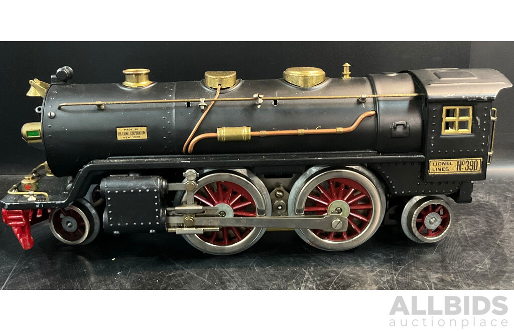 LIONEL Standard No.390 BILD-A-LOCO Train Engine with Tender