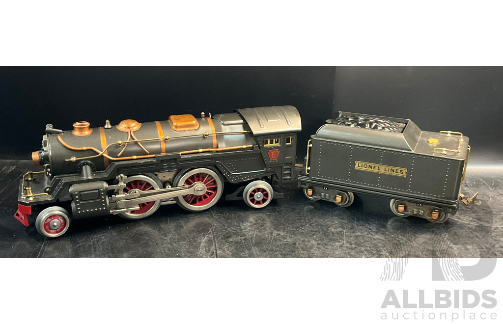 LIONEL 385E ''Standard '' BILD -A-LOCO Train Engine with Tender