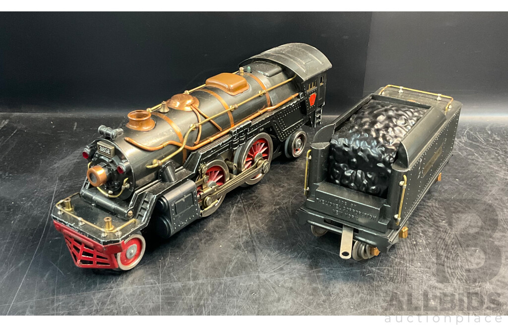 LIONEL 385E ''Standard '' BILD -A-LOCO Train Engine with Tender