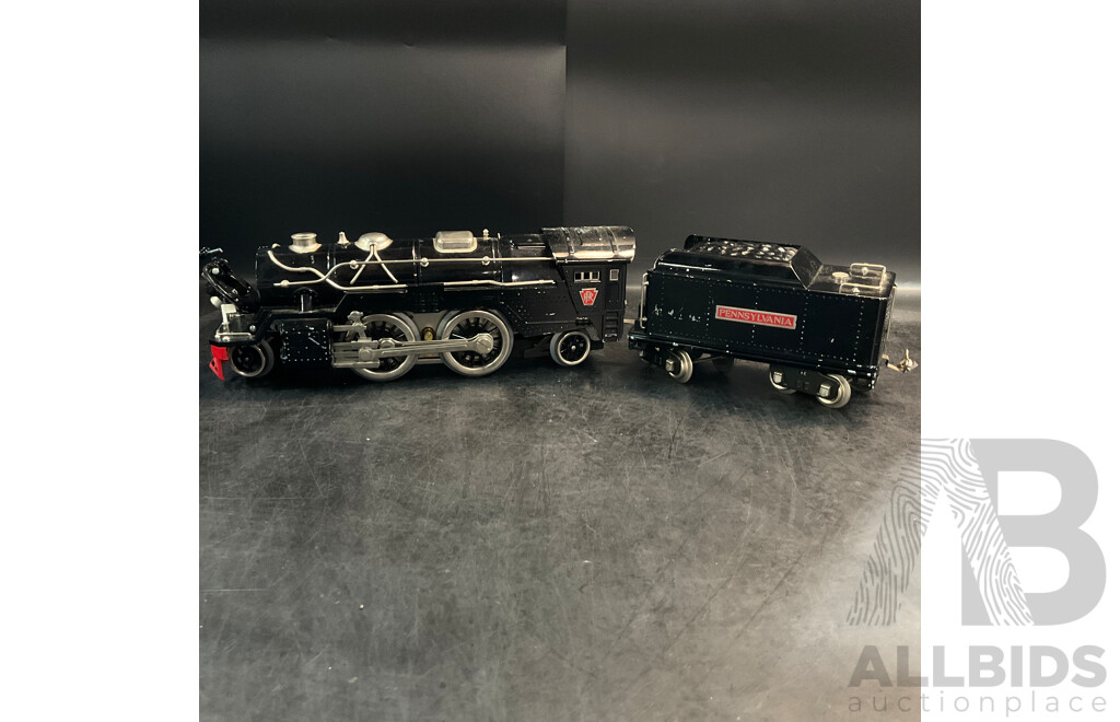 LIONEL MTH 385E ''Standard'' BILD-A-LOCO Pennsylvania Train Engine with Tender