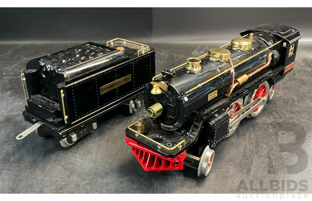 LIONEL No.390-E ''Standard '' BILD-A-LOCO  Pennsylvania Train Engine with Tender
