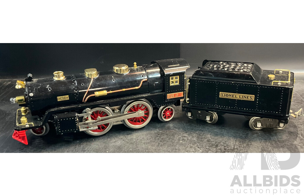 LIONEL No.1-390-E ''Standard '' BILD-A-LOCO Train Engine with LTI Tender