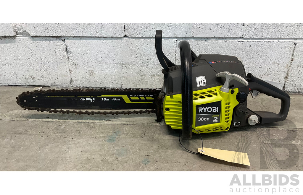 Ryobi Petrol 38cc 2 Stroke 18” (45cm) Chainsaw