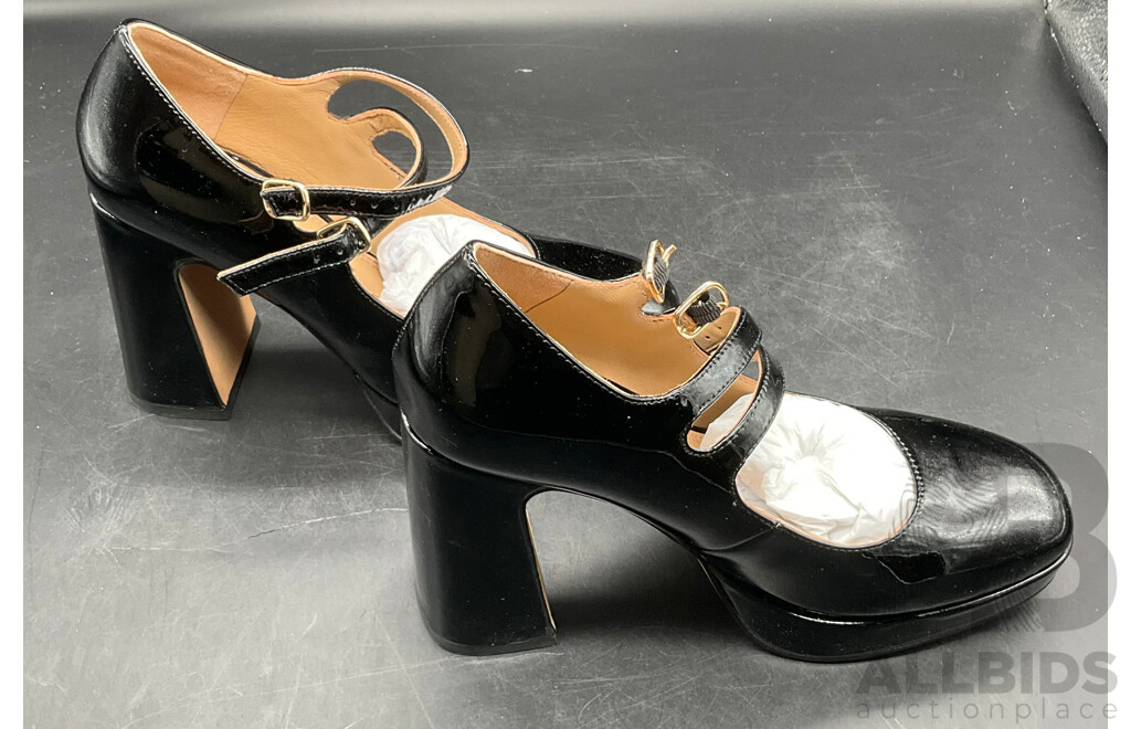 Jo Mercer Olivia High Heels Black Patent (Size 36)