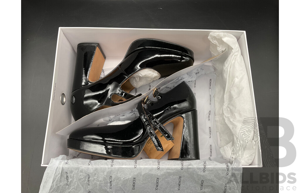 Jo Mercer Olivia High Heels Black Patent (Size 36)