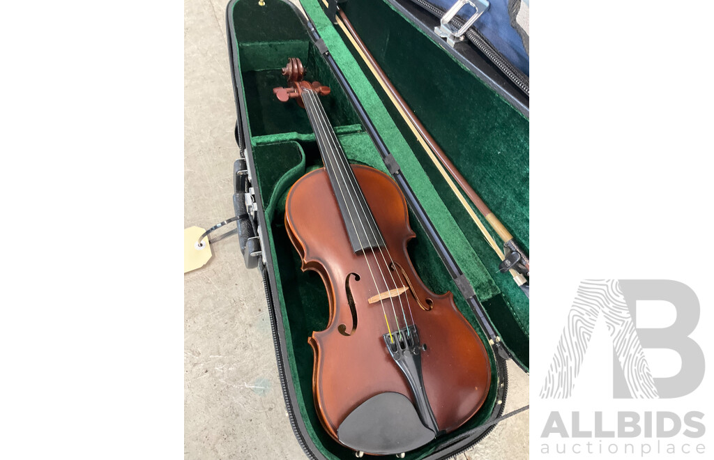 VIolin in Blue Case