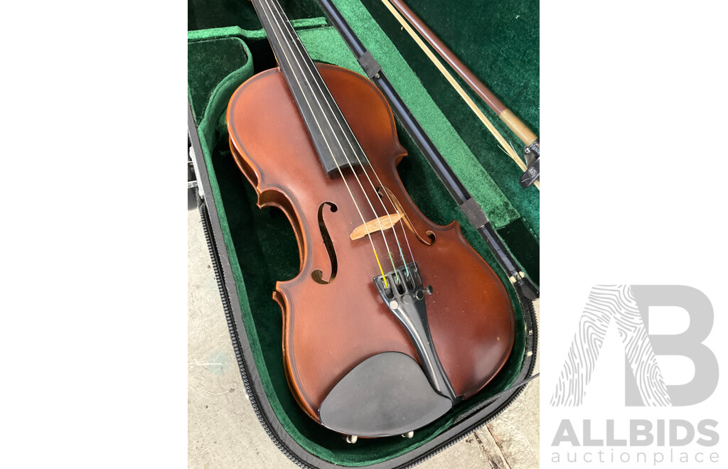 VIolin in Blue Case