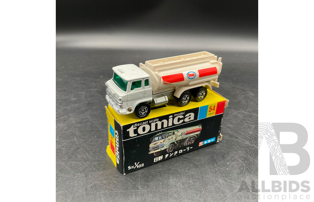 TOMICA Black Box Retired No.54 HINO Tank Lorry Diecast Car 1/102 - Made in Japan