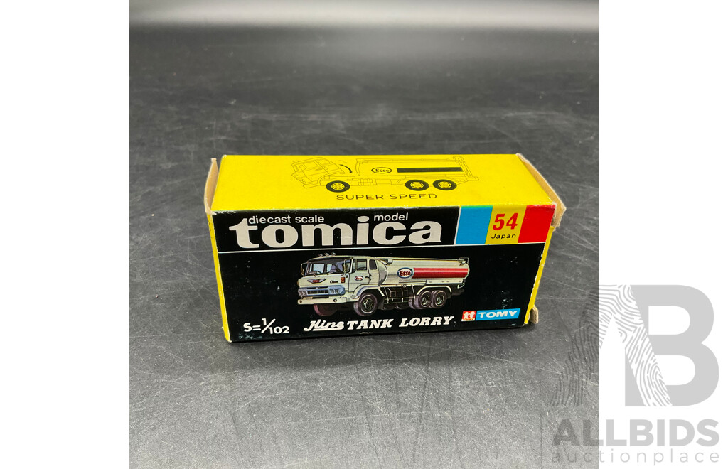 TOMICA Black Box Retired No.54 HINO Tank Lorry Diecast Car 1/102 - Made in Japan