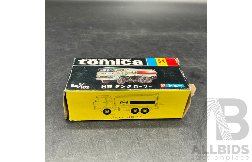 TOMICA Black Box Retired No.54 HINO Tank Lorry Diecast Car 1/102 - Made in Japan