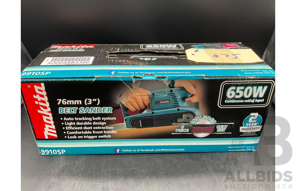 Makita 9910 Belt Sander