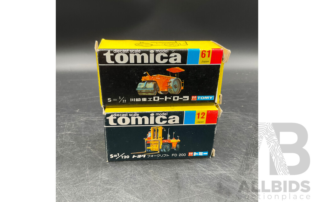 TOMICA Black Box Retired Diecast Car NO.61 & 12 - Made in Japan