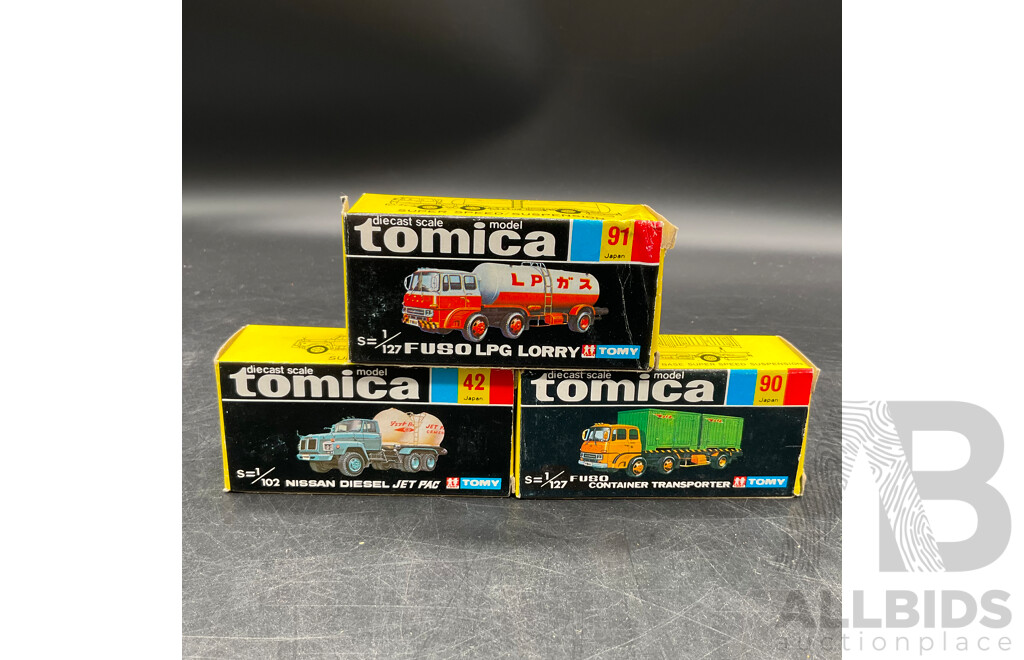 TOMICA Black Box Retired Diecast Car NO.42/90/91 - Made in Japan