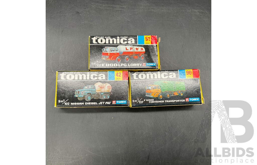 TOMICA Black Box Retired Diecast Car NO.42/90/91 - Made in Japan