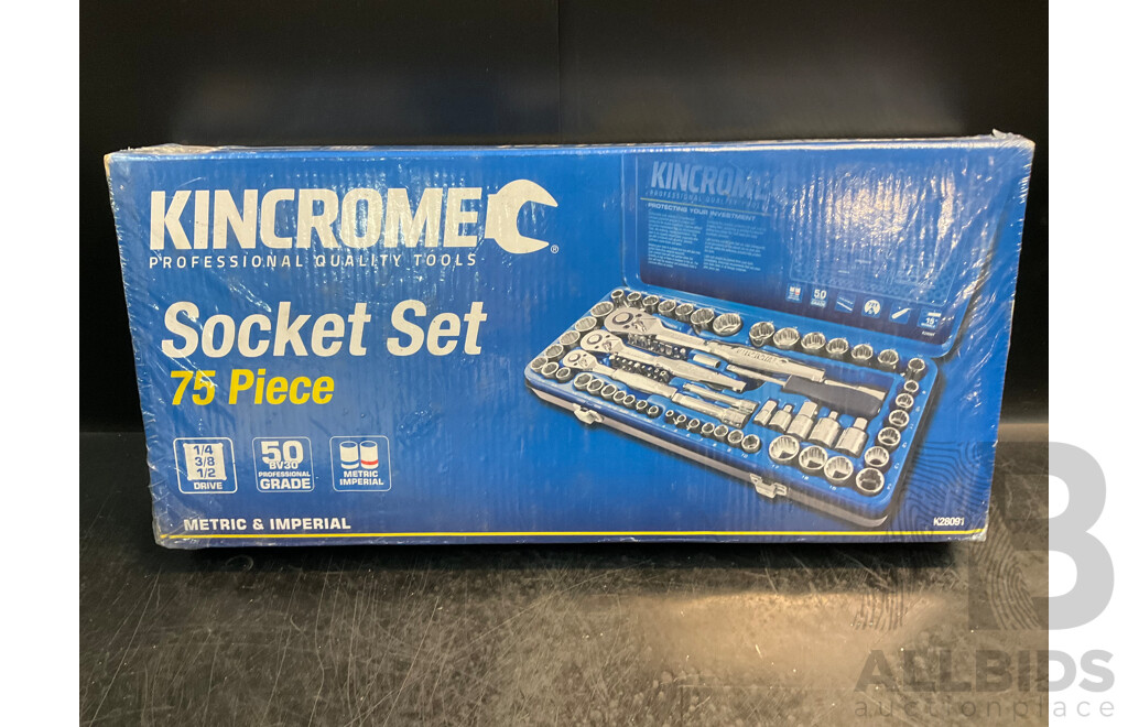 Kincrome 75 Piece Socket Set