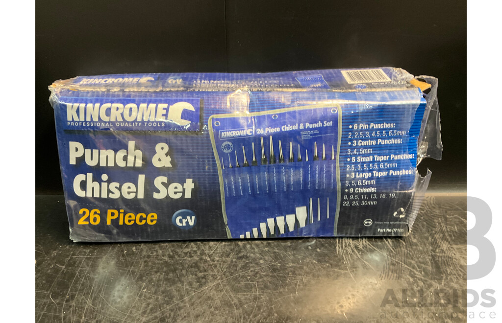 Kincrome 26 Piece Punch and Chisel Set