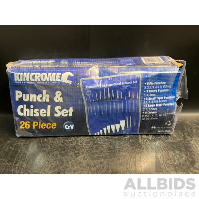 Kincrome 26 Piece Punch and Chisel Set