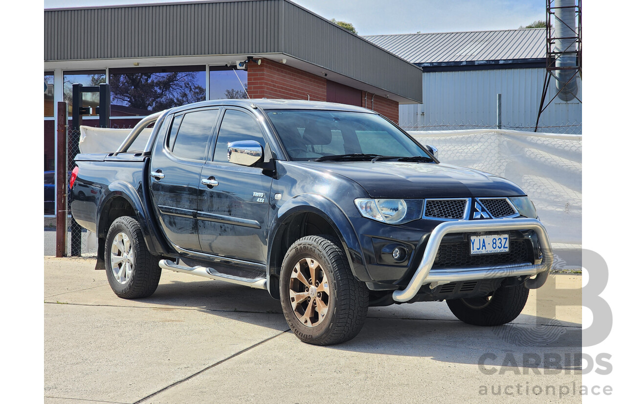 6/2012 Mitsubishi Triton Glx-R (4x4) MN MY12 Double Cab Utility Black 2.5L