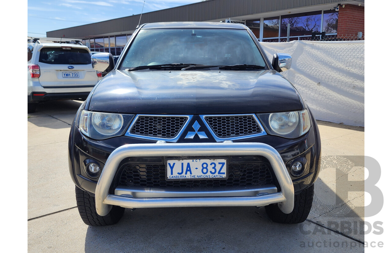 6/2012 Mitsubishi Triton Glx-R (4x4) MN MY12 Double Cab Utility Black 2.5L