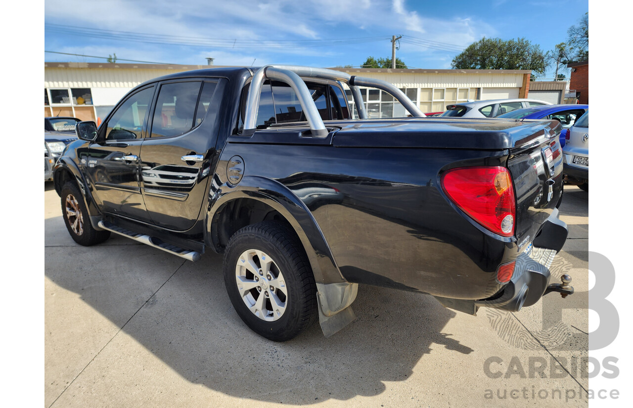 6/2012 Mitsubishi Triton Glx-R (4x4) MN MY12 Double Cab Utility Black 2.5L