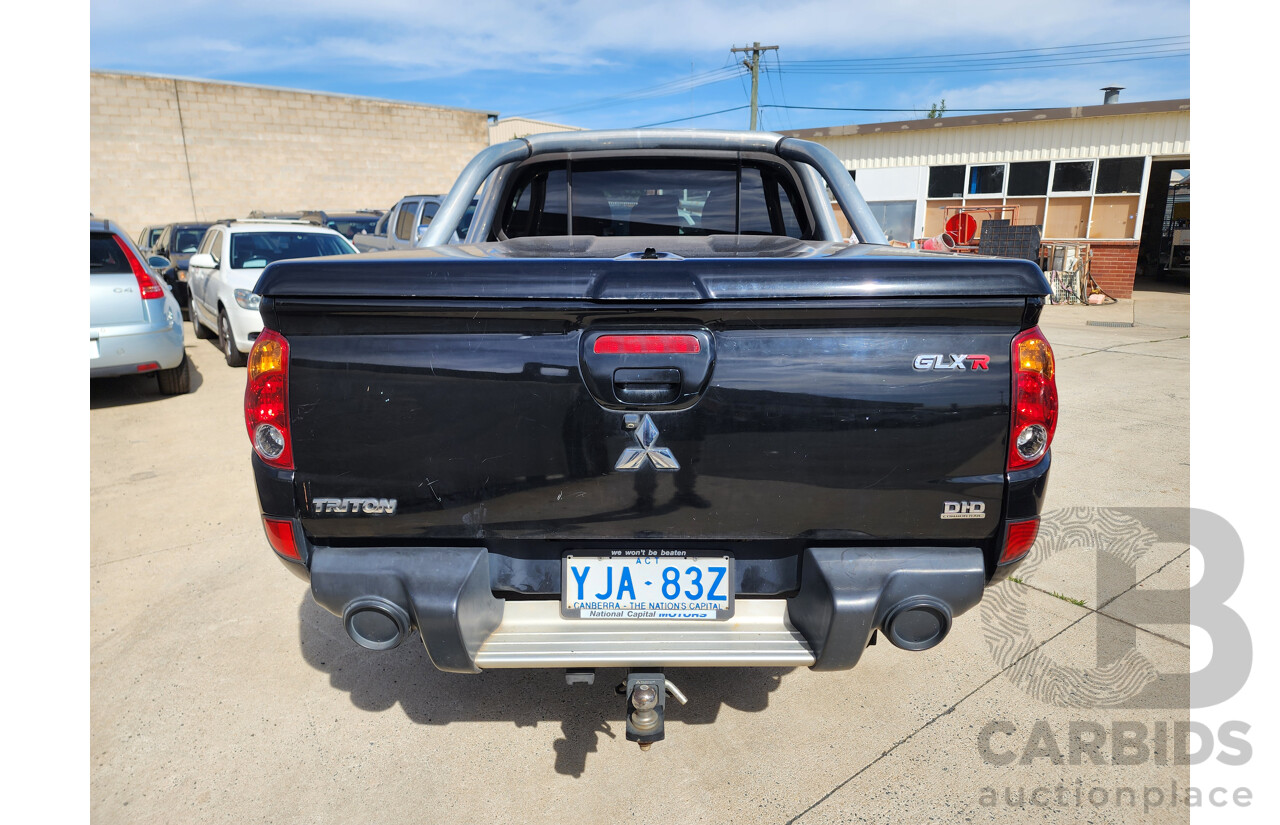 6/2012 Mitsubishi Triton Glx-R (4x4) MN MY12 Double Cab Utility Black 2.5L